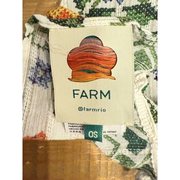 Farm Rio tropical pareo scarf cover-up with tassels - Picture 9 of 10